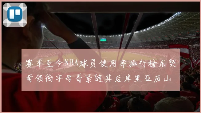 赛季至今NBA球员使用率排行榜东契奇领衔字母哥紧随其后库里亚历山大表现抢眼